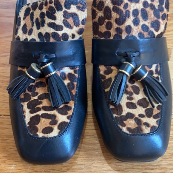 Tahari mule animal print genuine calf leather - Picture 3 of 7